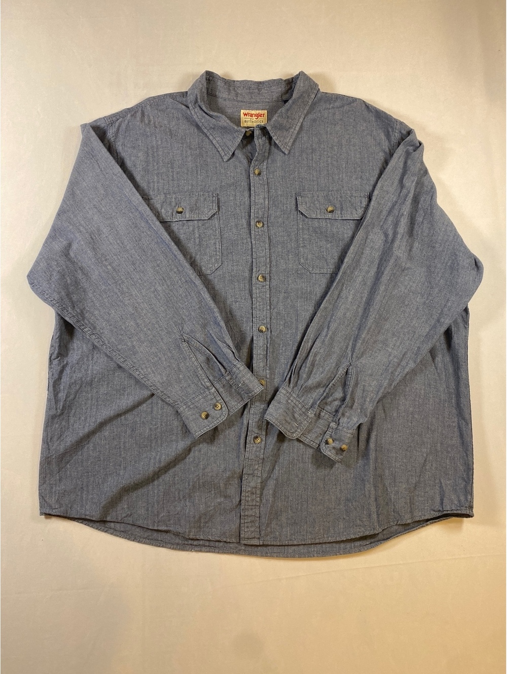 Wrangler Authentic Chambray Shirt Men’s Size XXL